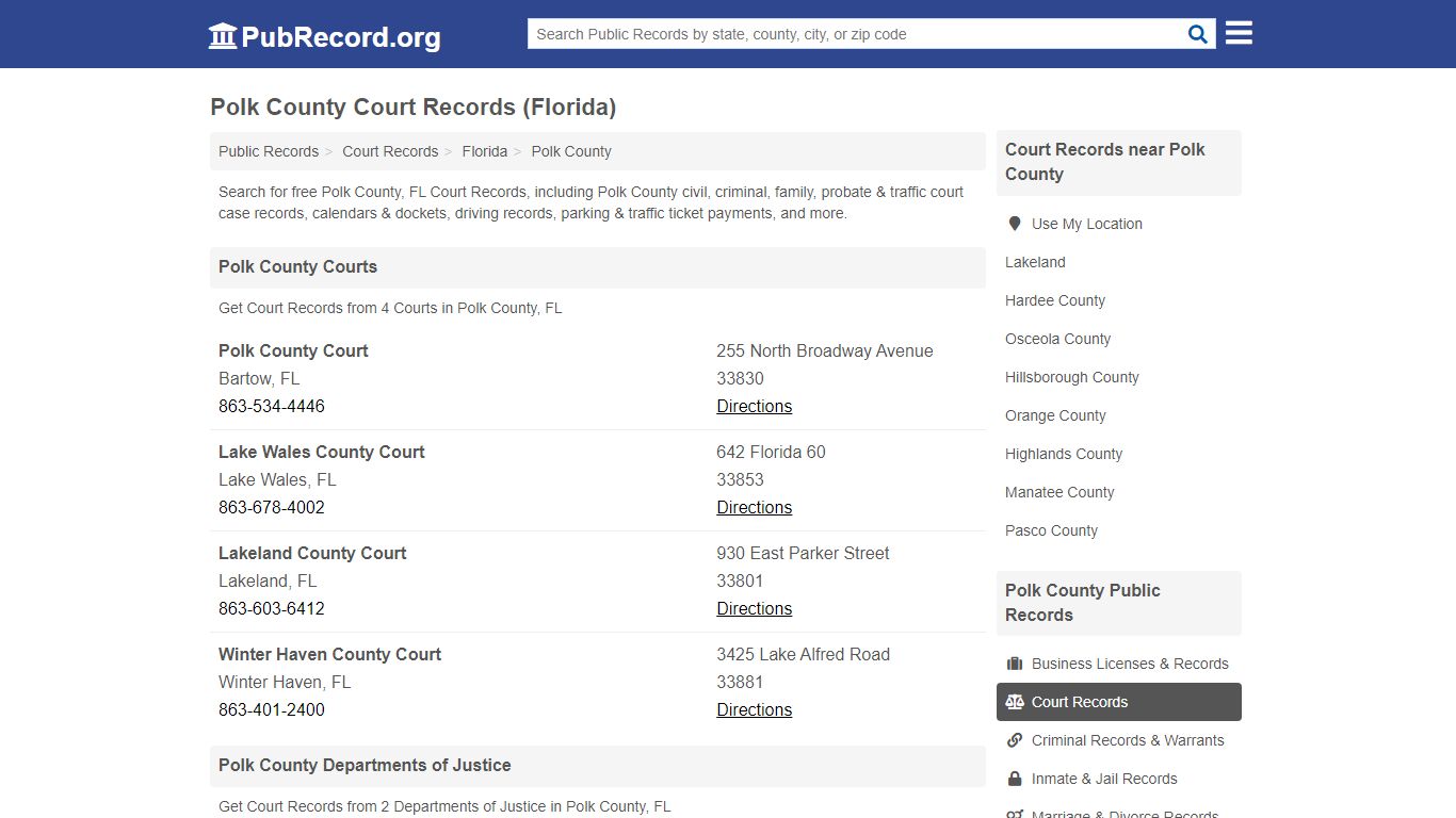 Free Polk County Court Records (Florida Court Records)